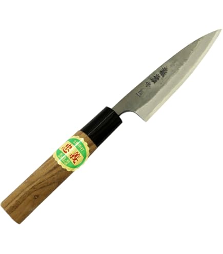 Amazon｜土佐刃物 包丁 黒打ち 小 柳刃包丁 青鋼 2号 105mm｜三徳包丁